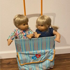American Girl Doll- twins- blonde retired